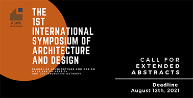 1st International Symposium of Architecture and Design