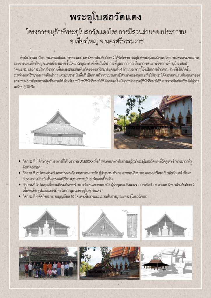 โครงการอนุรักษ์พระอุโบสถวัดแดง