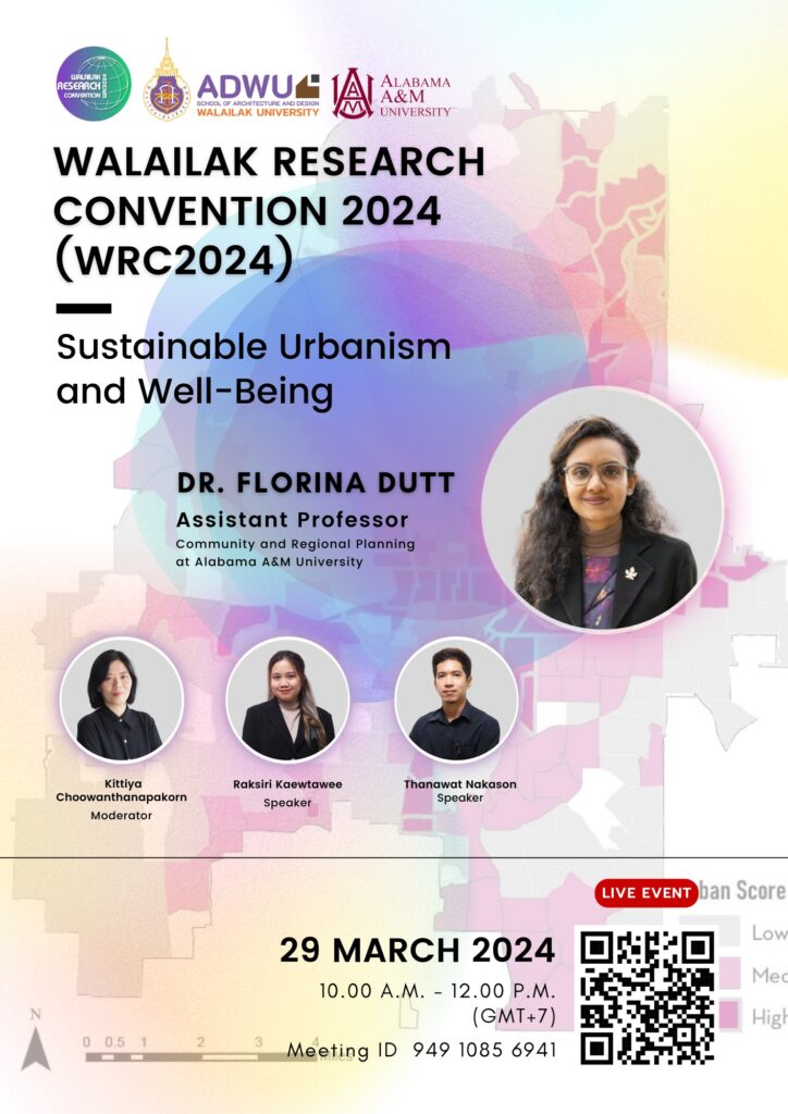 “Walailak Research Convention 2024” under the discussion on Sustainable Urbanism and Well-Being
