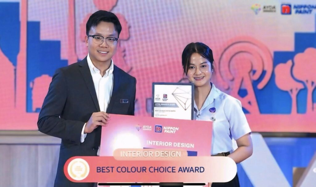 นักศึกษาออกแบบภายใน คว้ารางวัล Best Colour Choice จากเวที AYDA Awards 2025